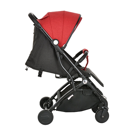 PITUSO коляска детская прогулочная  VOYAGE Black/Red /Черный/Красный/чехол на ножки
