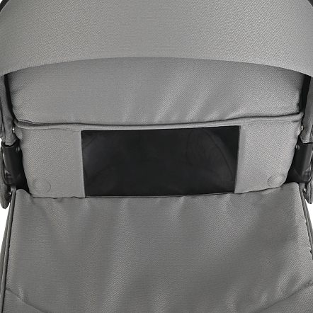 ROAN Коляска 2 в1 Sol короб + прогулка Cloud Grey/Black/руч.Черный(2 места)