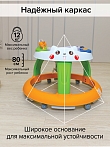 **BAMBOLA Ходунки Пушистик (круглые) (6 силик.кол,игр.,муз) 4 шт/уп (76*76*54) White/Разноцветный