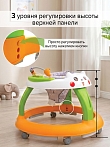 **BAMBOLA Ходунки Пушистик (круглые) (6 силик.кол,игр.,муз) 4 шт/уп (76*76*54) White/Разноцветный