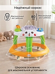 **BAMBOLA Ходунки Пушистик (круглые) (6 силик.кол,игр.,муз) 4 шт/уп (76*76*54) White/Разноцветный