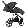 ROAN Коляска 2 в1 Sol Luxury короб + прогулка Pixel/Dark/Nickel/руч.Cappuccino/к.Cappuccino(2 места)