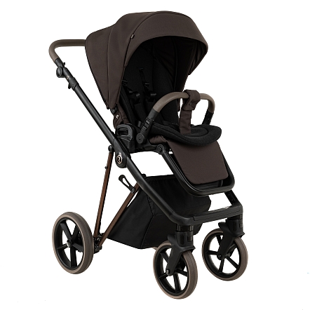 ROAN Коляска 2 в1 Sol Luxury короб + прогулка Turkish Coffe/Bronze/руч.Capp/к.Capp(2 места)
