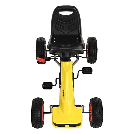 **PITUSO Педальный картинг F638-1 ( 88*51*48см), надувные колеса, Желтый/Yellow