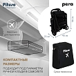 PITUSO коляска детская PERA (прогулочная)Black New/рама carbon/PU(блок колес)