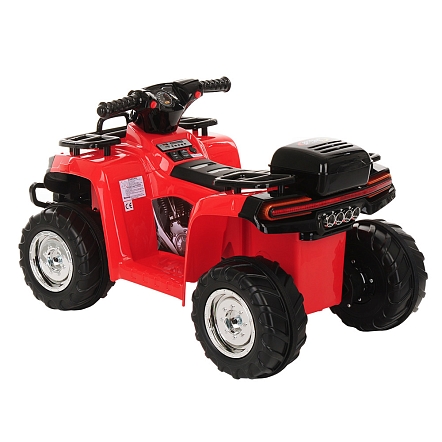 *PITUSO Электроквадроцикл 5258, 6V/4.5Ah*1,20W*1,колеса пласт,MP3,свет,муз,78*50*47 см,Красный/RED