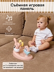 BAMBOLA Ходунки Роджер (круглые) (6 силик.кол,игр.,муз) 7 шт/уп (64*64*56) Pink/Бежевый