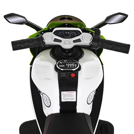 **PITUSO Электромотоцикл 6188, 6V/4,5Ah*2, возд.колеса, 105*53*70см, Green / Зеленый