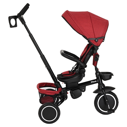 PITUSO Велосипед трехколесный Elite Plus Red Maroon/Темно-красный, 10"/8"