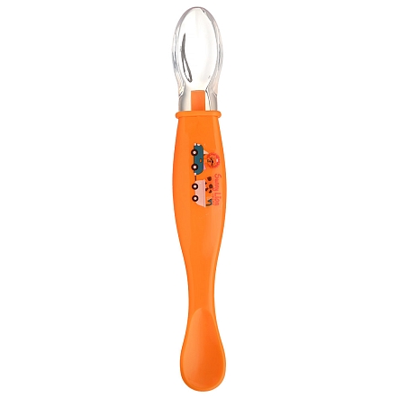 PITUSO Ложка маленькая силикон+пластик р.S (0м+) Orange (Оранжевый) (уп/24шт)