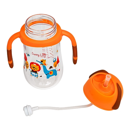 PITUSO Поильник с ручками (Tritan) 320 мл Orange (Оранжевый) (уп/12шт)