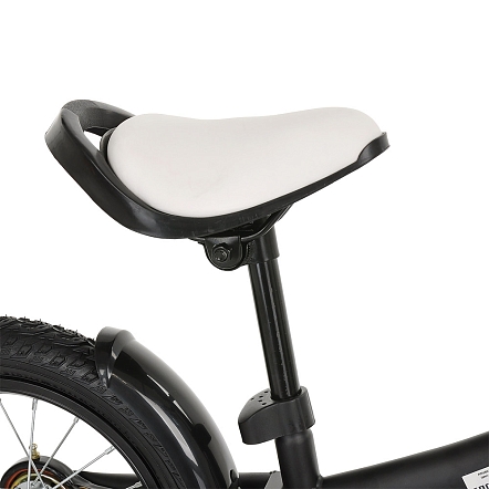 PITUSO Беговел Pulsar, колеса AIR 14", тормоз, подножка,Black matt/Черный матовый 