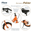 PITUSO Беговел Pulsar, колеса AIR 14", тормоз, подножка,Orange matt/Оранжевый матовый 