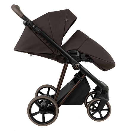 ROAN Коляска 2 в1 Sol Luxury короб + прогулка Turkish Coffe/Bronze/руч.Capp/к.Capp(2 места)
