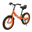 PITUSO Беговел Pulsar, колеса AIR 14", тормоз, подножка,Orange matt/Оранжевый матовый 