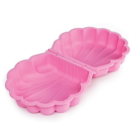 PARADISO TOYS Песочница с крышкой Ракушка (87 x 78 x 20h) розовый