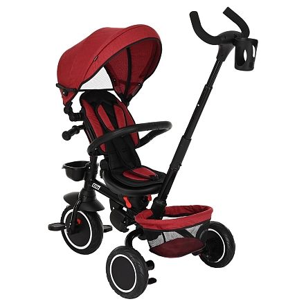 PITUSO Велосипед трехколесный Elite Plus Red Maroon/Темно-красный, 10"/8"