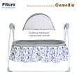 PITUSO электрокачели-колыбель Camellia Grey Sparkle/Сияющий серый,70*104*76см (1 шт/уп)