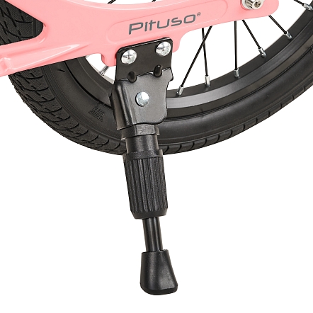PITUSO Беговел Spark,Magnesium,колеса 14",подножка, Pink/Розовый