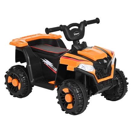 **PITUSO Электроквадроцикл, 116-NEW 6V/4.5Ah,20W*1,колеса пласт,свет,муз,68*43, Orange/Оранжевый
