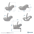 Maxi-Cosi Удерживающее устройство для детей 0-13 кг CabrioFix i-size Select grey/серый 