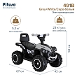 PITUSO Электроквадроцикл 491B 6V/4,5Ah,20W*1,колеса пласт,свет,муз,67*43*50см,Grey+White/Серо-белый