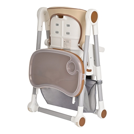 PITUSO Стул для кормления ELCANTO DELUX Beige/Бежевый ECO-кожа 
