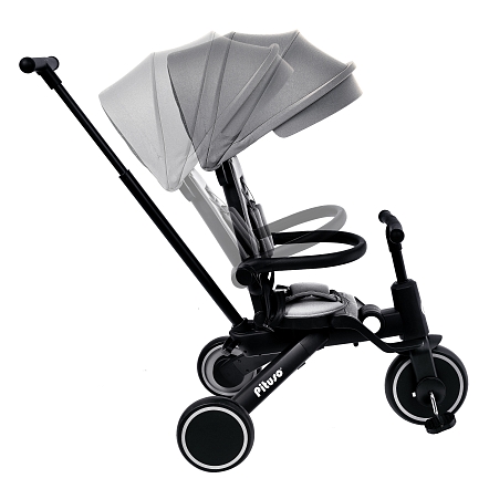 PITUSO Велосипед трехколесный Leve Pro, складной, разм. упак. 66х34х31 см, Grey/Серый