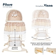 PITUSO Колыбель 3 в 1 Viana на колёсах Stars Beige/бежевый