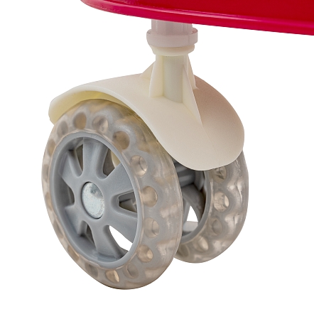 BAMBOLA Ходунки Миник (круглые) (6 силик.кол,игр.,муз) 6 шт/уп (70*70*68) Red/Терракотовый