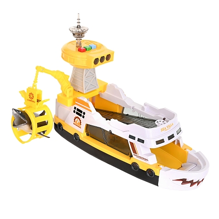 **PITUSO Игровой набор Транспортный корабль-парковка Engineering 39*13.5*27см (уп/12 шт)
