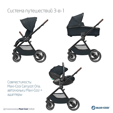 **Maxi-Cosi Коляска детская прогулочная Oxford Essential Graphite/графит