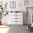 **PITUSO Комод раскладной Wood/ 804 ПВХ  с шариковыми направляющими Сосна касцина, 4 ящика