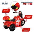 PITUSO Электро-Мотоцикл MD-1188, 6V/4Ah*1, колеса пластик  90х43х54 см, Red / Красно-Черный