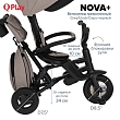 QPlay Велосипед трехколесный NOVA +, Grey/black/cеро-черный