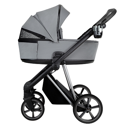 ROAN Коляска 2 в1 Sol Luxury короб + прогулка Blue Tea/Blue Tea/руч.Grey/к.Grey (2 места)