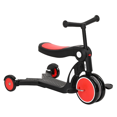 PITUSO Самокат трехколесный HD-200B, родительская ручка, 5 в 1 Red/Красный