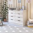 **PITUSO Комод серия Kids Optimum ЛДСП Сосна касцина (2 места)