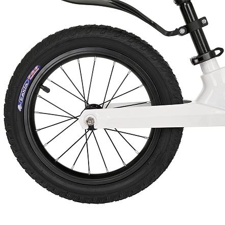 PITUSO Беговел Ritmo, Magnesium, колеса AIR 14", заднее крыло, White/Белый