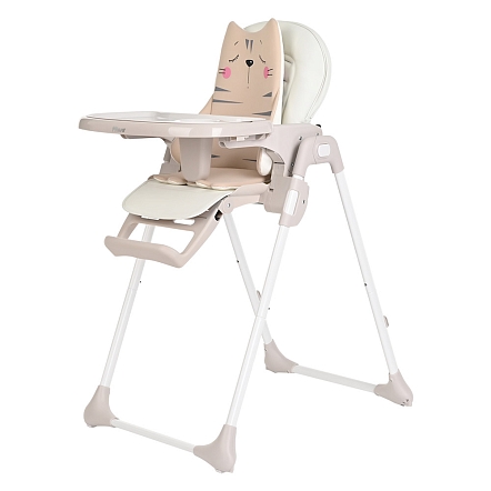 PITUSO Стул для кормления Olimp Milk White/Молочно-белый, ECO-кожа,вкладыш