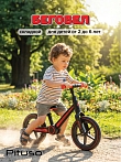 **PITUSO Беговел Listo, Red/Красный, колеса EVA 12", складная рама