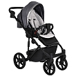 PITUSO Коляска 2 в1 Luna Luxury короб+прогулка Кожа/Silver Dark Grey
