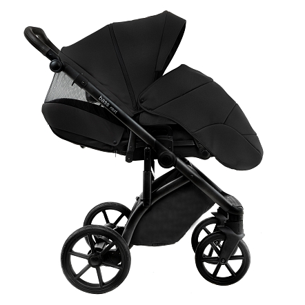 ROAN Коляска 2 в1 Bass Next  короб + прогулка Caviar Black/Black/руч.Black(2 места)