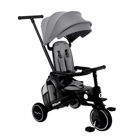 PITUSO Велосипед трехколесный Leve Pro, складной, с сумкой, разм. упак. 66х34х31 см, Grey/Серый