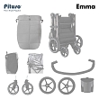 PITUSO Коляска детская EMMA (прогулочная),Navy Blue/Темно-Синий/PU