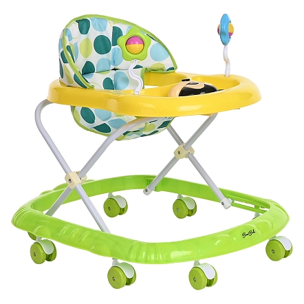 **BAMBOLA Ходунки Микки (8 пласт.колес,игрушки,муз) 7 шт/уп (67*55*57) Green/Лайм