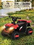 PITUSO Электроквадроцикл, 116-NEW 6V/4.5Ah,20W*1,колеса пласт,свет,муз,68*43*47см,Red/Красный