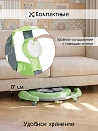 BAMBOLA Ходунки Зайчик (круглые) (6 силик.кол,игр.,муз) 6 шт/уп (67*67*55) Soft Green/Зеленый