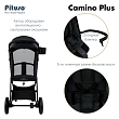 PITUSO Коляска детская CAMINO+(прогулочная),Black/чехол на ножки