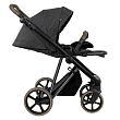 ROAN Коляска 2 в1 Sol Luxury короб + прогулка Pixel/Dark/Nickel/руч.Cappuccino/к.Cappuccino(2 места)